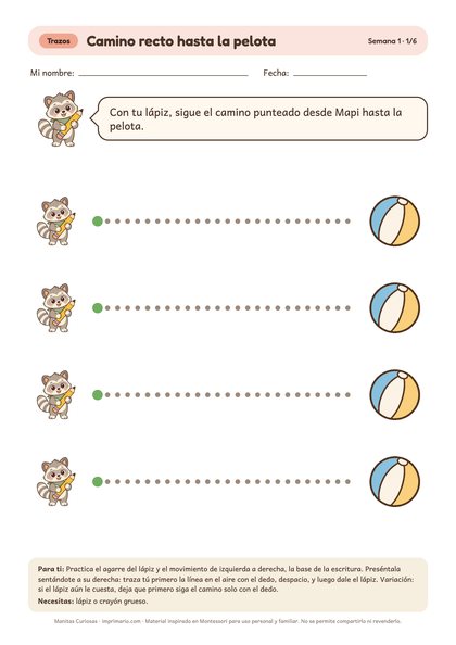 Semana 1, trazos